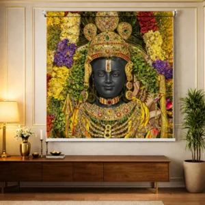 Shri Ram Lalla Pooja Room Roller Blind
