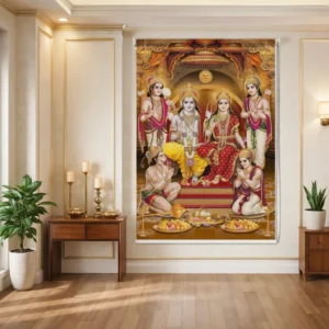 Ram Darbar Roller Blinds for Pooja Room and Mandir