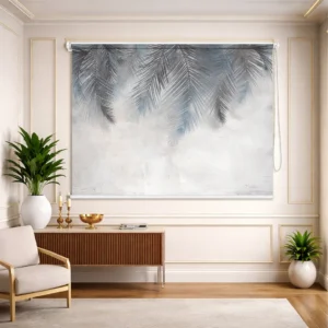 Modern Tropical Palm Leaf Abstract Roller Blind for Window