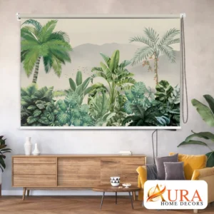 Tropical Jungle Landscape Roller Blinds for Window