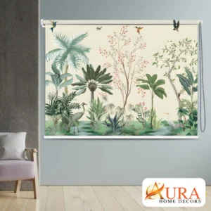 Botanical Tropical Garden Roller Blinds for window