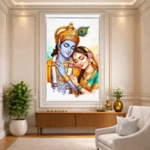 Divine Radha Krishna Harmony Roller Blind