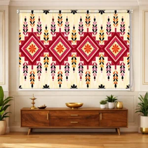 Ethnic Geometric Pattern Roller Blind for WIndow