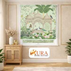 Heritage Indian Royal Palace Art Design Roller Blind for Window