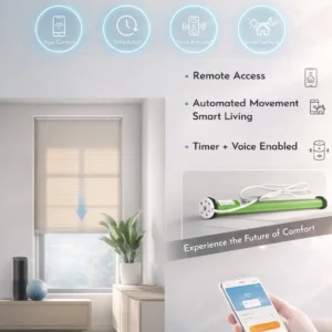 Smart WiFi Automated Blinds Motor with App, Remote & Voice Control