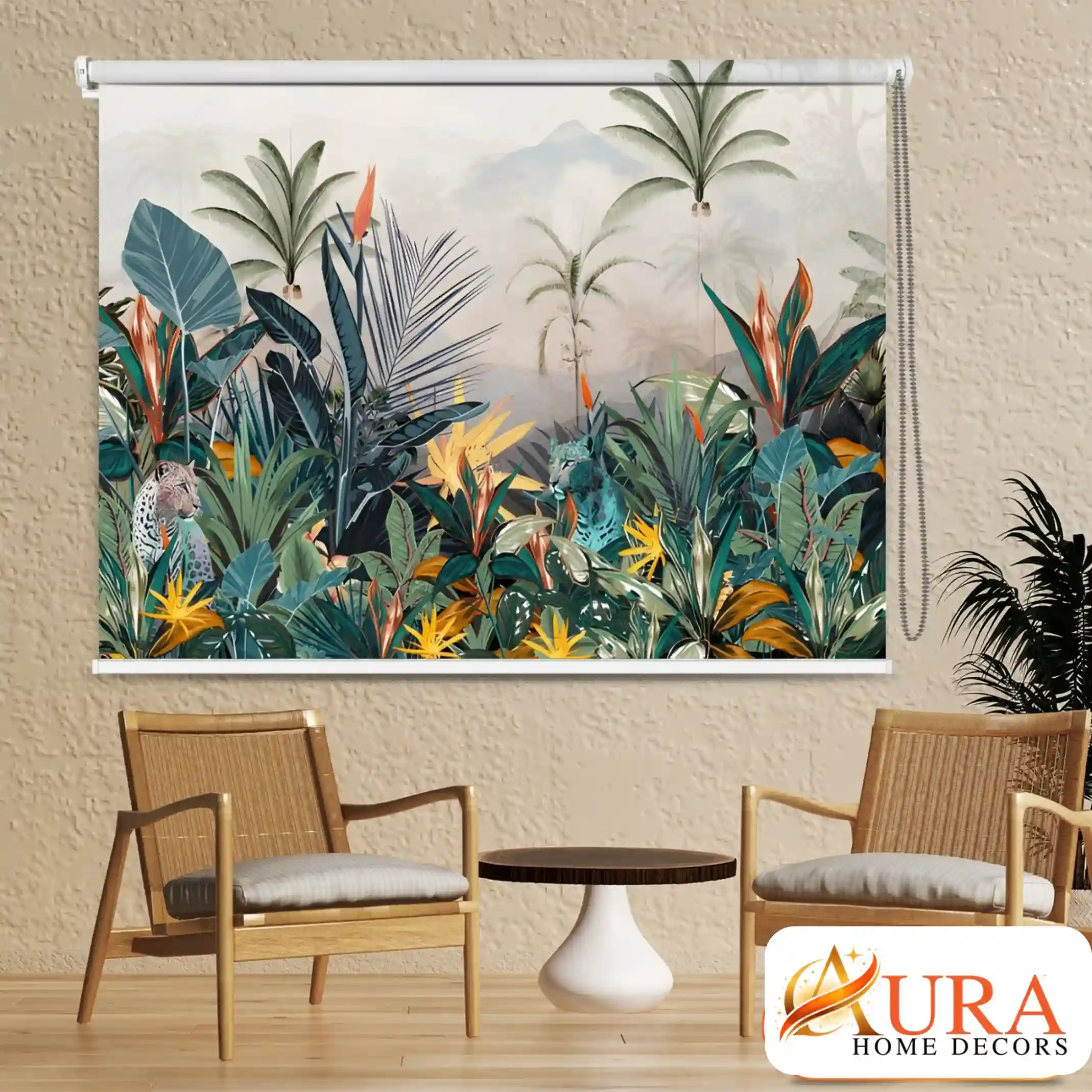 Tropical Botanical Harmony Roller Blind
