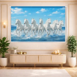 Vastu Nature Scenery Printed Roller Blind for Window