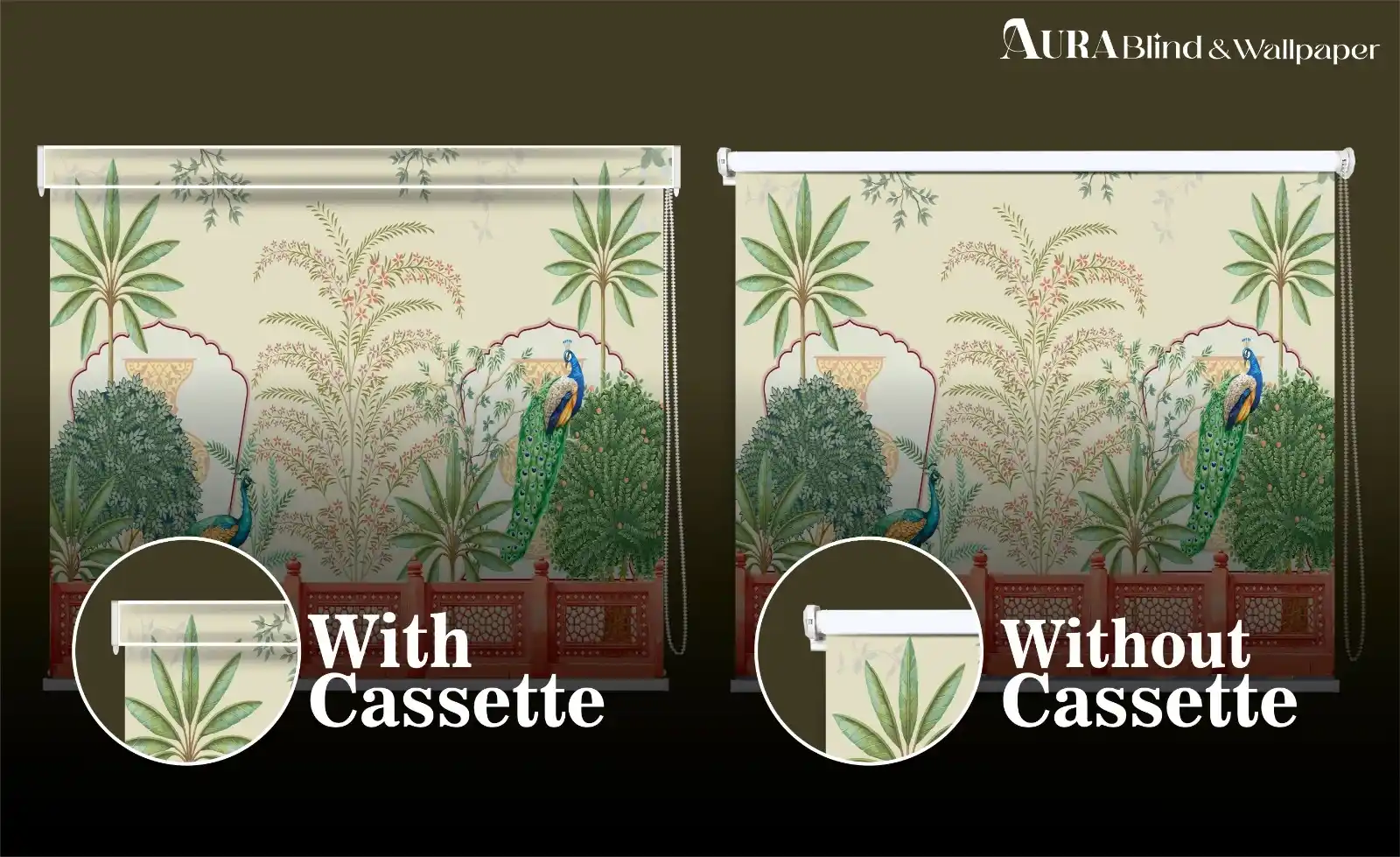 With Cassette ( Pelmet or Roll Cover )