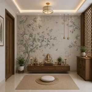 Serene Blossom Tree Chinoiserie Wallpaper