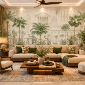 Vintage European Garden Wallpaper Mural