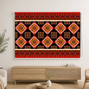 Boho Aztec, Tribal Geometric Roller Blind
