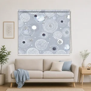 Celestial Orbit Pattern Roller Blind for Kids Room