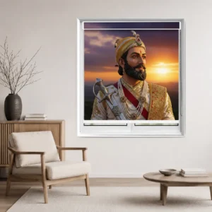 Chhatrapati Shivaji Maharaj Royal Portrait Roller Blind
