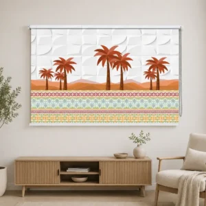 Desert Palm Tree Roller Blind