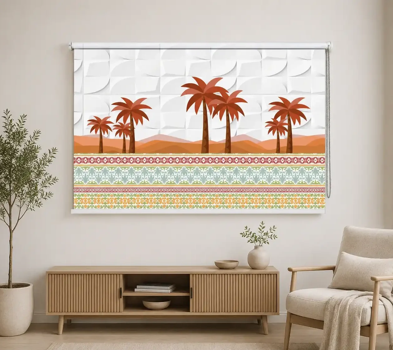Desert Palm Tree Roller Blind 1 Desert Palm Tree Roller Blind