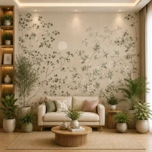 Elegant Cherry Blossom Botanical Wallpaper