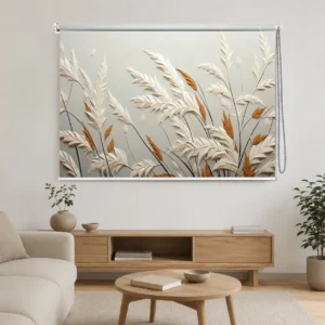 Elegant Pampas Grass Roller Blind