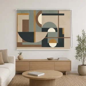 Modern Geometric Abstract Roller Blind