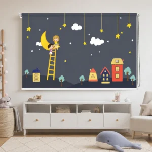 Moon & Stars Kids Roller Blind