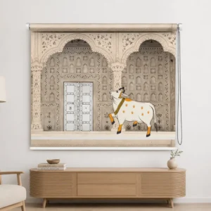 Royal Heritage Palace Cow Roller Blind