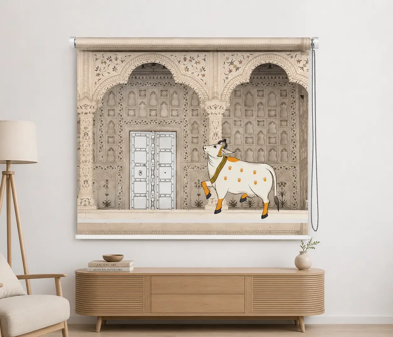 Royal Heritage Palace Cow Roller Blind 1 Royal Heritage Palace Cow Roller Blind