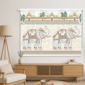 Royal Rajasthani Elephant Roller Blind