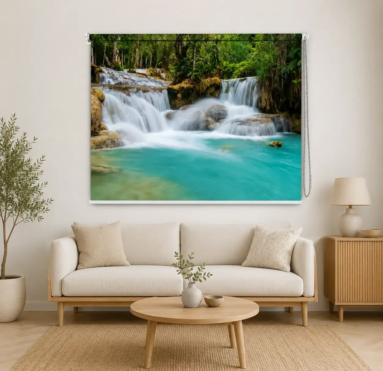 Tropical Waterfall Roller Blind 1 Tropical Waterfall Roller Blind