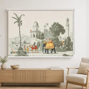 Vintage Rajasthani Palace Safari Roller Blind
