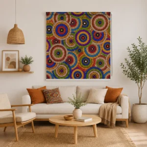 Colorful Mandala Pattern Bohemian Geometric Roller Blind