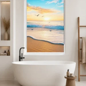 Golden Beach Sunset Roller Blind