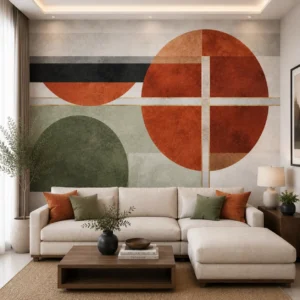 Modern Geometric Circle Wallpaper