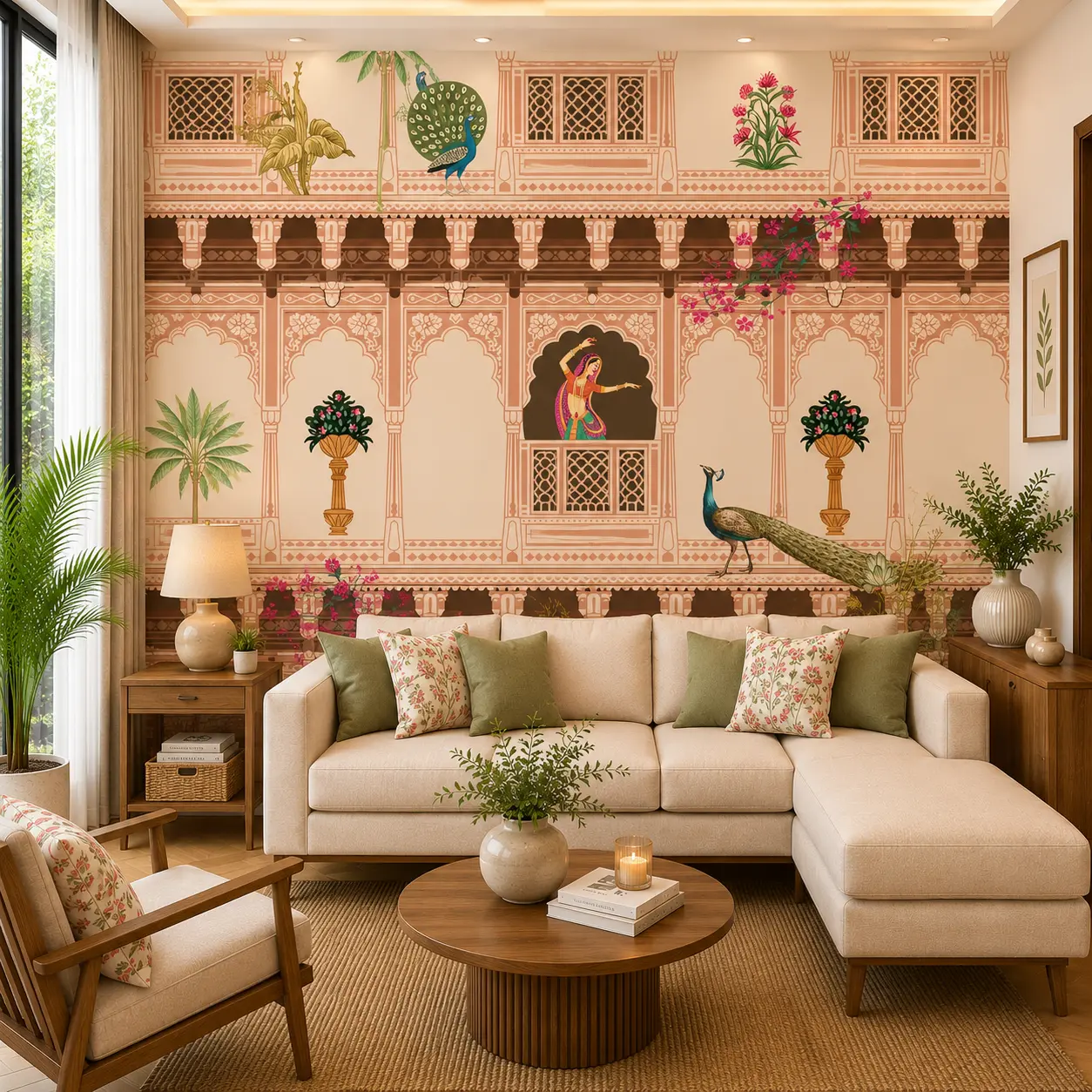 Mughal Courtyard Wallpaper Mural for Walls 1 Mughal Courtyard Wallpaper Mural for Walls