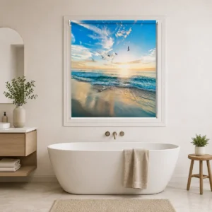 Serene Ocean Sunrise Roller Blind