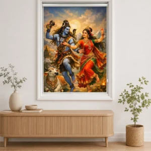 Shiva Parvati Tandava Dance Roller Blind