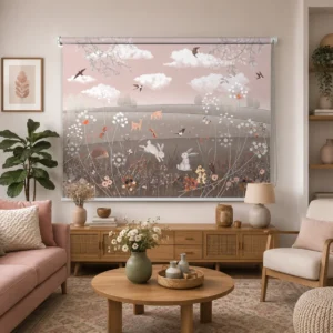 Whimsical Woodland Animals Roller Blind