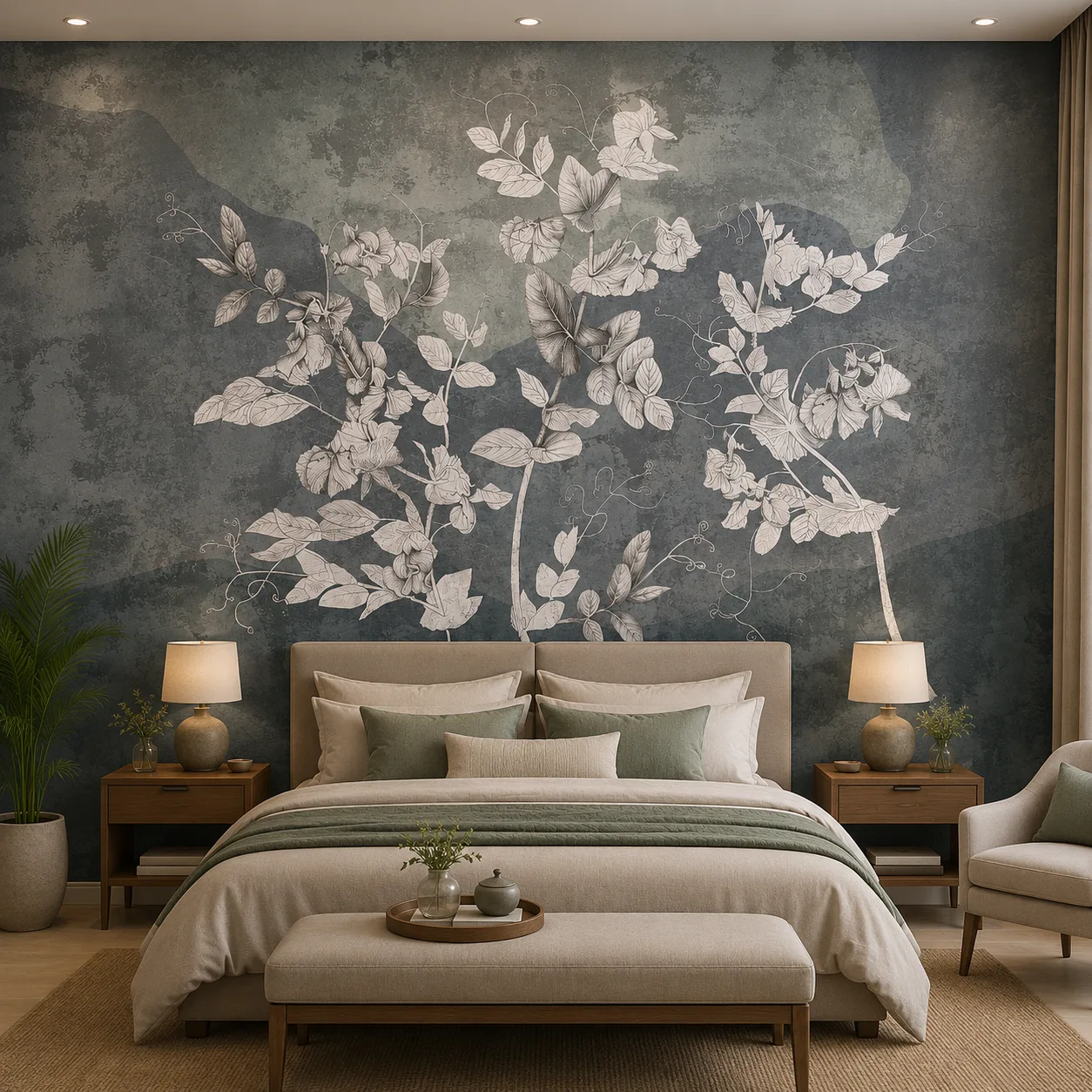 Dark Botanical, Moody Vintage Floral Wallpaper 1 Dark Botanical, Moody Vintage Floral Wallpaper