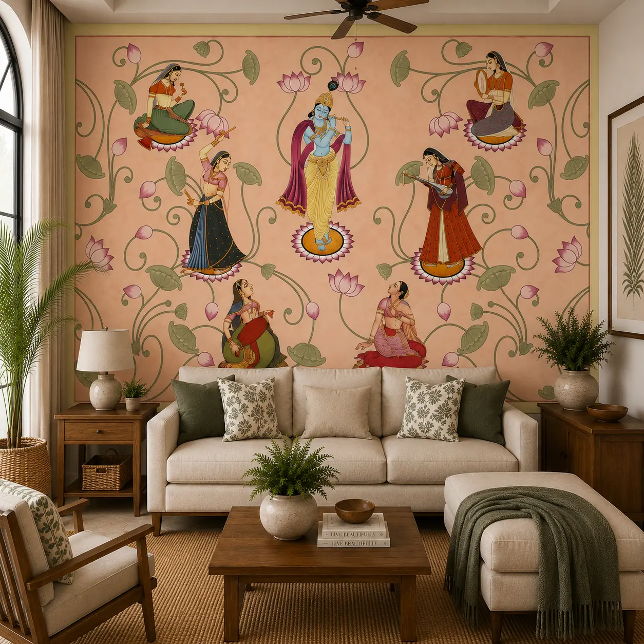 Radha krishna, Indian Heritage Lotus & Musician Wallpaper 1 Radha krishna, Indian Heritage Lotus & Musician Wallpaper