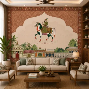 Royal Indian Heritage Arch & Folk Art Wallpaper