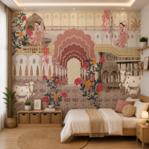 Royal Indian Heritage Palace & Folk Art Rajasthani Wallpaper