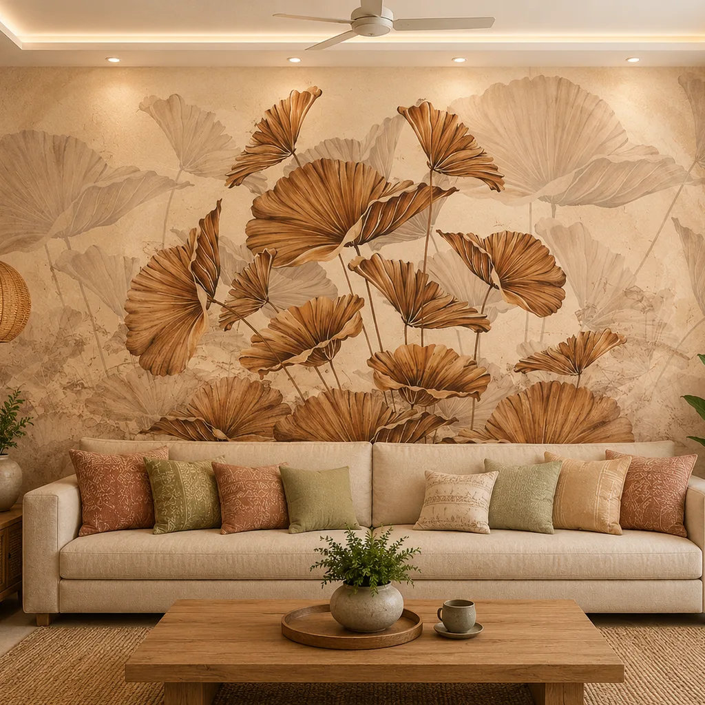 Sepia, Vintage Lotus Flower Wallpaper 1 Sepia, Vintage Lotus Flower Wallpaper