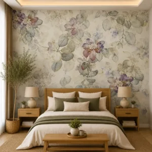 Soft Watercolor Floral Wallpaper
