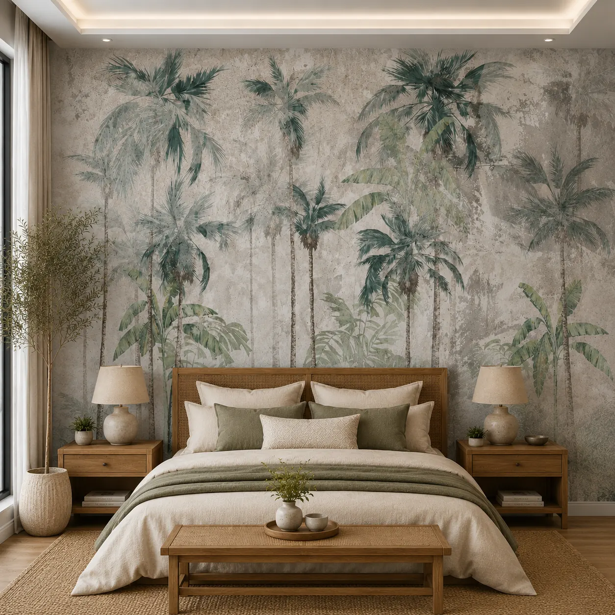 Vintage Tropical Palm Jungle Wallpaper 1 Vintage Tropical Palm Jungle Wallpaper